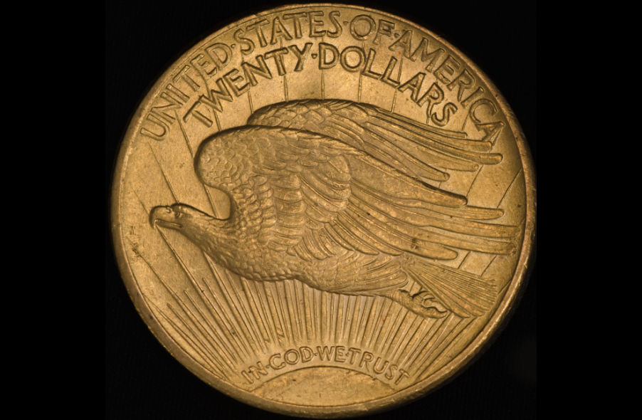 1908 us saint gaudens double eagle gold coin with motto