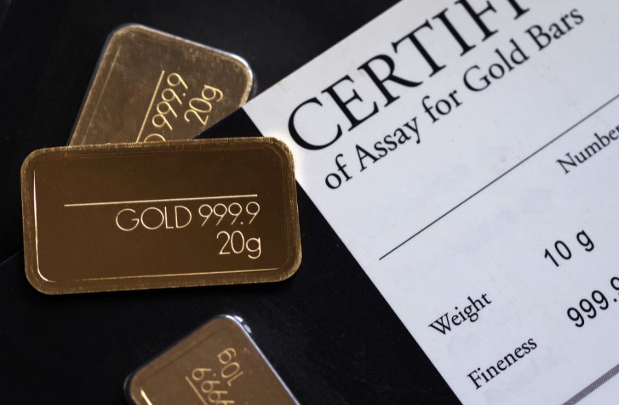certificate of assay for gold bars